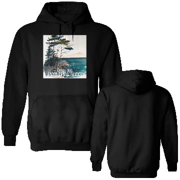 Discover Acadia National Park Watercolor Double Sided Hoodies