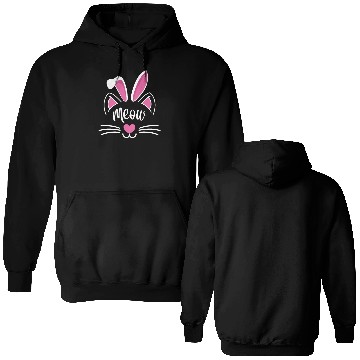 Discover Happy Easter Motif Easter Eggs Funny Easter Bunny Double Sided Hoodies