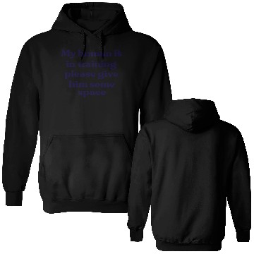 Discover My human in in training (him) Double Sided Hoodies