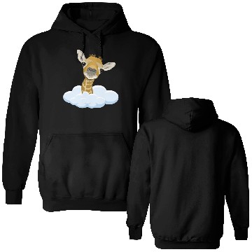 Discover Giraffe with overlook Double Sided Hoodies