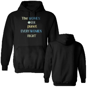 Discover Embrace Equity Happy Women's Day Double Sided Hoodies