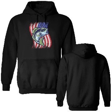 Discover US Bass Fish Double Sided Hoodies