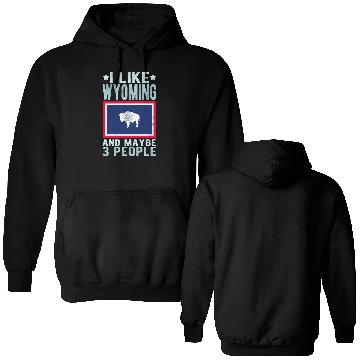 Discover Wyoming Flag US State Double Sided Hoodies