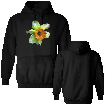 Discover Blooming spring daffodil Double Sided Hoodies