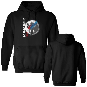 Discover Martial Side Kick Ying Yang Karate Double Sided Hoodies