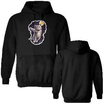 Discover Space cat Double Sided Hoodies