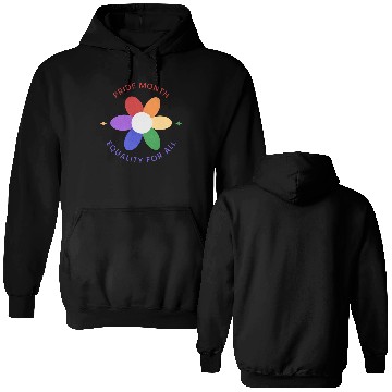 Discover Colorful Pride Month Logo Double Sided Hoodies