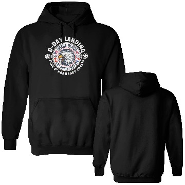 Discover Omaha beach 80th anniversary Double Sided Hoodies