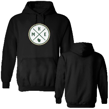 Discover Milwaukee Circle Patch Green Double Sided Hoodies