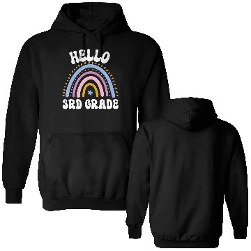 Discover Hello 3rd grade, back to school Double Sided Hoodies