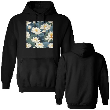 Discover Serenity Blooms: Timeless Lotus Pattern Double Sided Hoodies