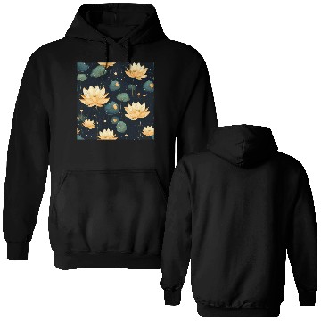 Discover Serenity Blooms: Timeless Lotus Pattern Double Sided Hoodies