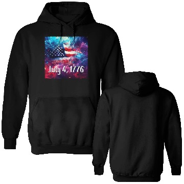 Discover July 4th, 1776 Double Sided Hoodies