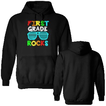 Discover First Grade Rocks Back To School Double Sided Hoodies