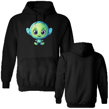 Discover Kawaii Laughing Alien Double Sided Hoodies