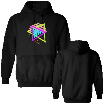Discover Retro sunset style 80s Double Sided Hoodies