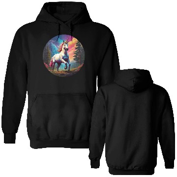 Discover Rainbow Unicorn Double Sided Hoodies