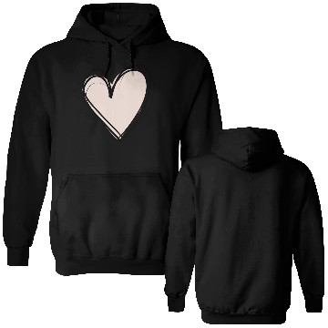 Discover Pink heart Double Sided Hoodies