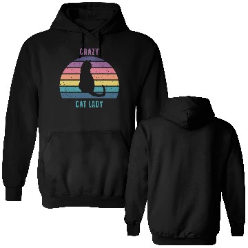 Discover crazy cat lady Double Sided Hoodies