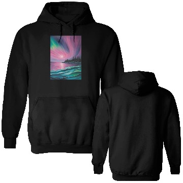 Discover Northern lights Double Sided Hoodies