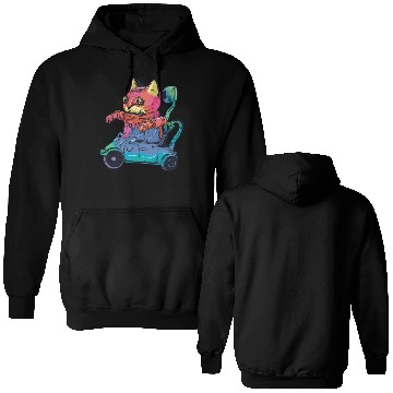 Discover Robot Cat Driver Cat Lover Double Sided Hoodies