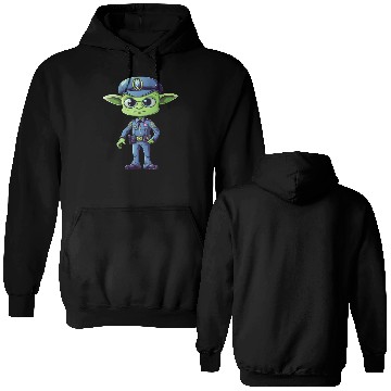 Discover Police alien Double Sided Hoodies