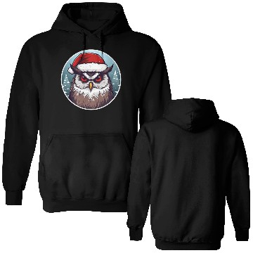Discover Christmas owl Double Sided Hoodies