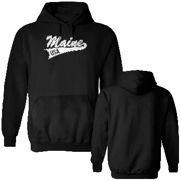 Discover Maine USA Double Sided Hoodies