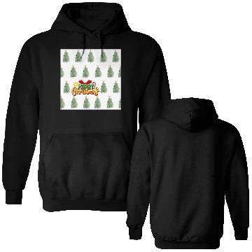 Discover Green Christmas Tree Pattern Double Sided Hoodies
