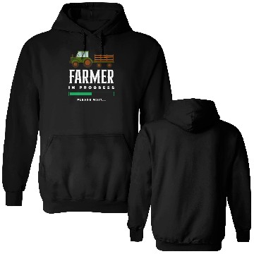 Discover Farmer In Progress Funny Farmer Gift Double Sided Hoodies
