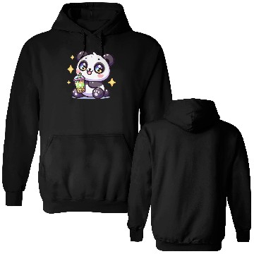 Discover Panda Bubble Tea Boba Kawaii Double Sided Hoodies