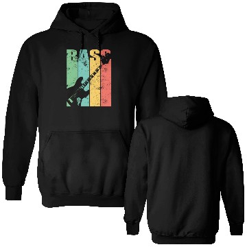 Discover Bass Guitar Double Sided Hoodies