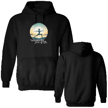 Discover Sunrise Yoga Pose Double Sided Hoodies
