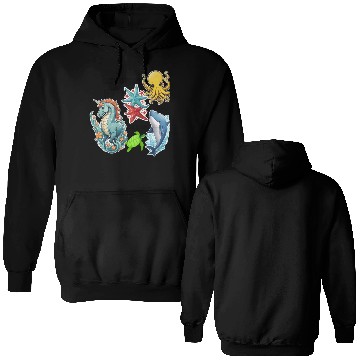 Discover Deep ocean life Double Sided Hoodies