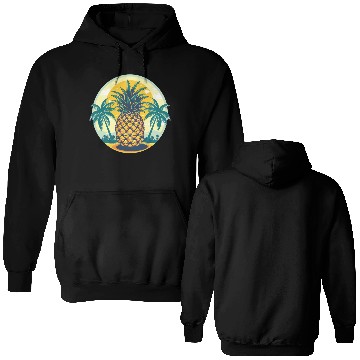 Discover Classic Pineapple and Palm Trees Double Sided Hoodies