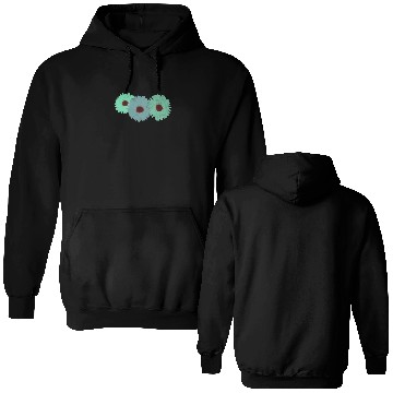 Discover Pretty Spring Flowers Green Double Sided Hoodies