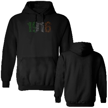 Discover Easter 1916 Wordcloud Double Sided Hoodies
