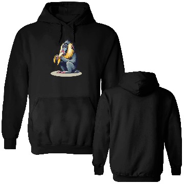 Discover Mandrill Banana Monkey Double Sided Hoodies