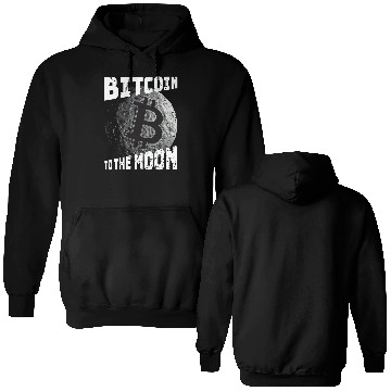 Discover Bitcoin to the moon! Cryptocurrency Crypto Double Sided Hoodies
