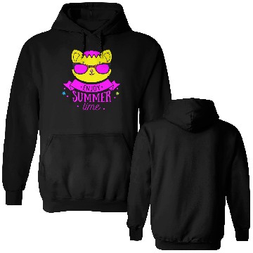 Discover Enjoy Summer Time - Cool Cat Double Sided Hoodies