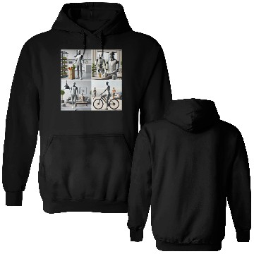 Discover Robot Busy Being Human Double Sided Hoodies