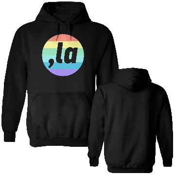 Discover Kamala Harris Comma La Rainbow Election 2024 Double Sided Hoodies