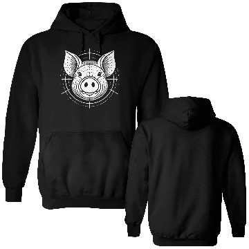 Discover Pig face pigs vector farm animal path20 Double Sided Hoodies