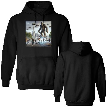 Discover Sasquatch Hoverboard Defender Double Sided Hoodies
