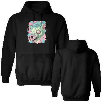 Discover Psychedelic Dreams Pig Double Sided Hoodies