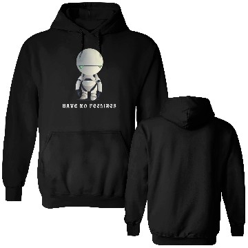 Discover Purple Modern AI Robot Double Sided Hoodies 2