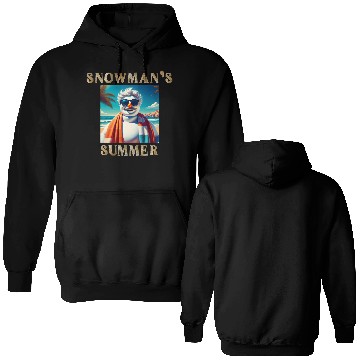 Discover Chillin' Snowman: A Summer Surprise Double Sided Hoodies