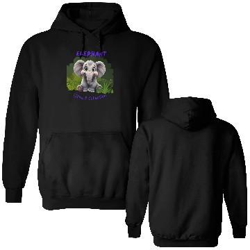Discover Little 5 Collection - Elephant Double Sided Hoodies