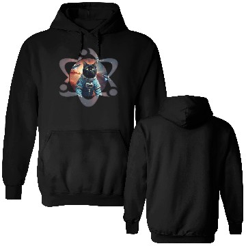 Discover Space Cat Science Double Sided Hoodies