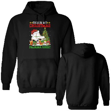 Discover Ice Skating Christmas Tree Lights Double Sided Hoodies